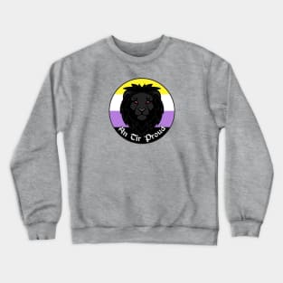 An Tir Pride - Nonbinary- Populace Badge Style 2 Crewneck Sweatshirt